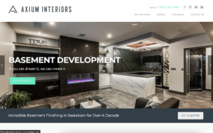 Axium Interiors Saskatoon Website